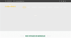 Desktop Screenshot of evasion-mongolie.com